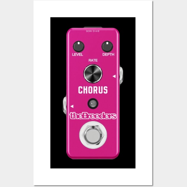 The Breeders Guitar Pedals // Fanmade Wall Art by KokaLoca